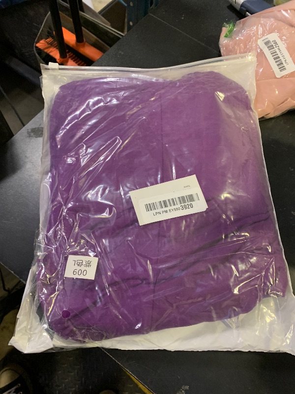 Photo 1 of Womens Soft Long Kimono Robes Lightweight Full Length Knit Bathrobe With Pockets Ladies Casual Dressing Gown, Purple L