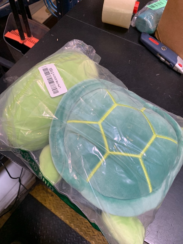 Photo 1 of Onsoyours Sea Turtle Cute Plush, Green Soft Stuffed Animal Turtle Plush Pillow, Tortoise Kawaii Plushie Toy for Kids (Green Turtle, 13")