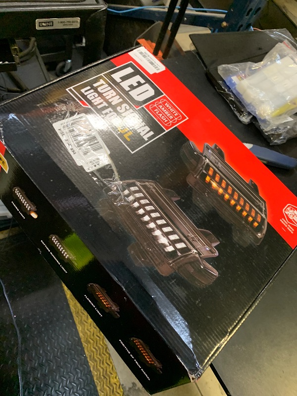 Photo 1 of M MIBAHE LED JL Fender Lights with Side Marker Replace for Jeep Wrangler 2018-2022 Sahara, Rubicon, High Altitude Models STOCK HALOGEN Turn Signal 6 wires for stock headlights are halogen