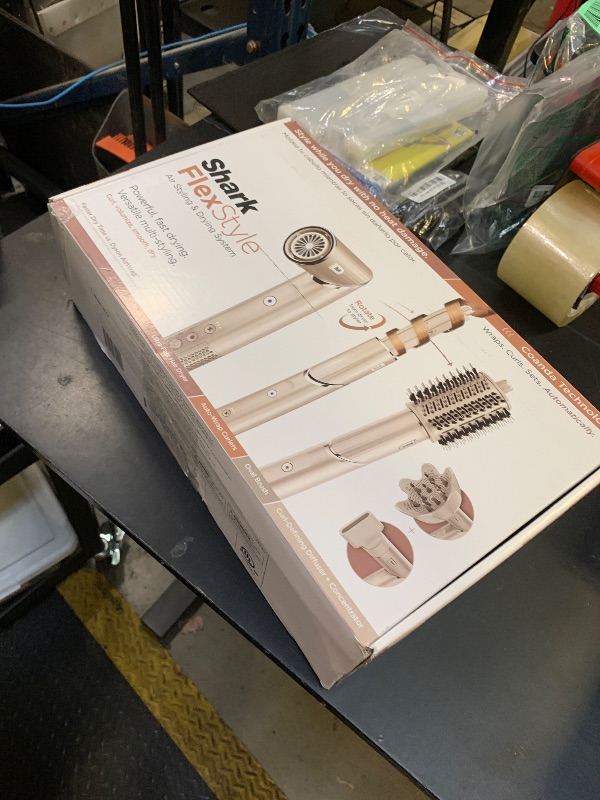Photo 1 of Shark HD435 FlexStyle Air Styling & Drying System, Powerful Hair Blow Dryer & Multi-Styler with Auto-Wrap Curlers, Curl-Defining Diffuser, Oval Brush, & Concentrator Attachment, Stone