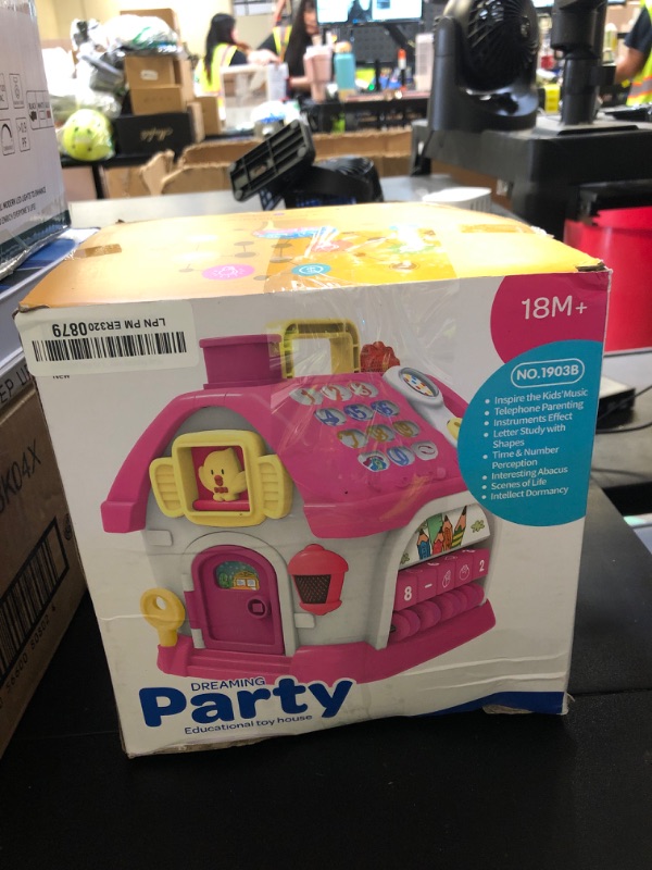 Photo 1 of OKREVIEW Toys for 1+ Year Old Girls - Montessori Musical Toys for Toddlers Age 1-2, 8-in-1 Multi-Functional Music House with Sound, Lights, Music, Great Gifts for 1+ Year Old Girls Birthday Xmas