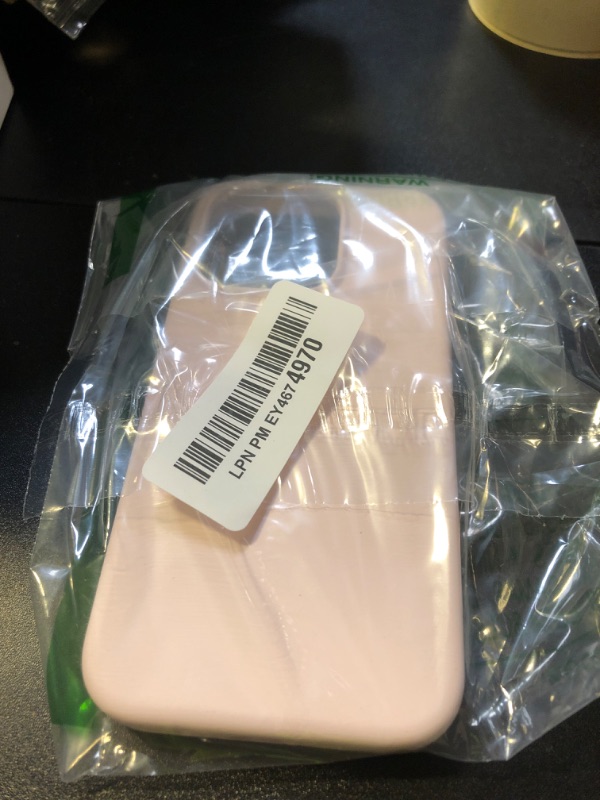 Photo 1 of ORNARTO Compatible with iPhone 15 Pro Case 6.1", Liquid Silicone 3 Layers Full Covered Soft Gel Rubber Cover, Shockproof Protective Slim Phone Case with Anti-Scratch Microfiber Lining-Chalk Pink