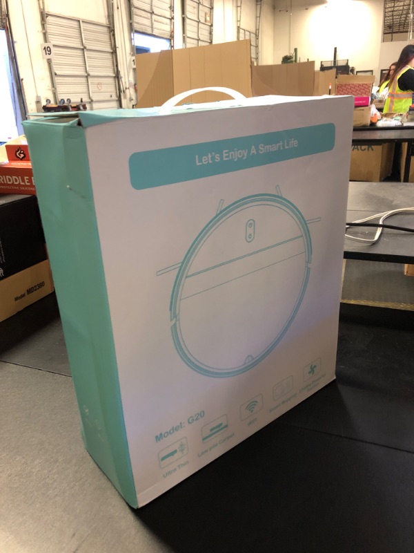 Photo 1 of Kilgone Robot Vacuum and Mop Combo for Pet Hair & Large Homes – Smart App/Voice, 2300Pa Sucktion, 120Min Clean, Ultra-Thin 2.87" Design