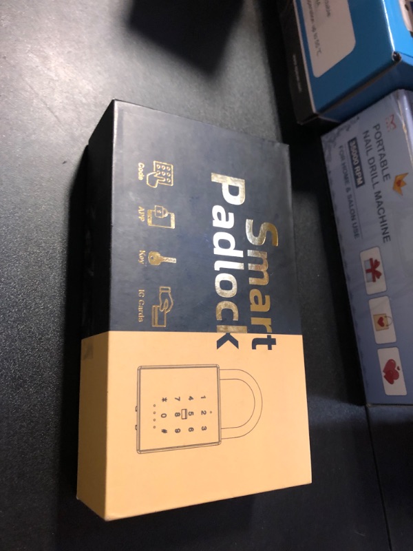 Photo 1 of Dhiedas New Smart Padlock with Key, Heavy Duty Combination Padlock, RFID Pad Lock with Codes Bluetooth APP Access, Outdoor Waterproof Electronic Key Lock for Gate Fence Shed Locker Garage Garden