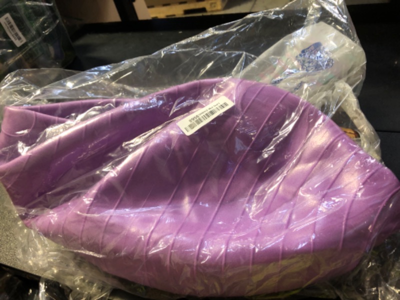 Photo 1 of Fitvids Anti-Burst and Slip Resistant Exercise Yoga Ball for Fitness with Quick Pump, 2,000-Pound Capacity, 18-inch, Purple