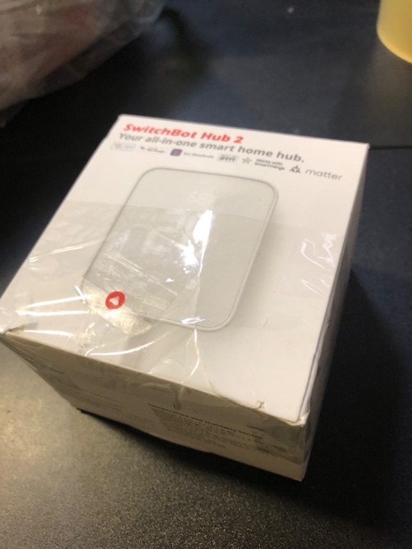 Photo 1 of SwitchBot Hub 2 (2nd Gen), work as a WiFi Thermometer Hygrometer, IR Remote Control, Smart Remote and Light Sensor, Link SwitchBot to Wi-Fi (Support 2.4GHz), Compatible with Alexa&Google Assistant