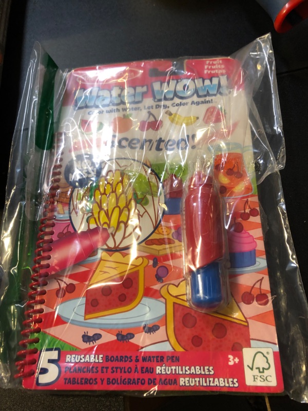 Photo 1 of Melissa & Doug Scented Water Wow! Reusable Water-Reveal Coloring Activity Pad Travel Toy – Fruit