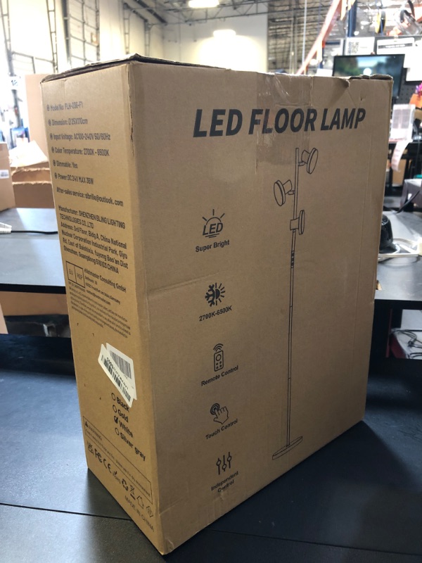 Photo 1 of SIBRILLE 36W LED Tree Floor Lamp, Modern Dimmable Standing Lamp with Remote & Touch Control, 4 Color Temperatures, 3 Rotatable LED Light Floor Lamps for Living Room, Bedroom, Office