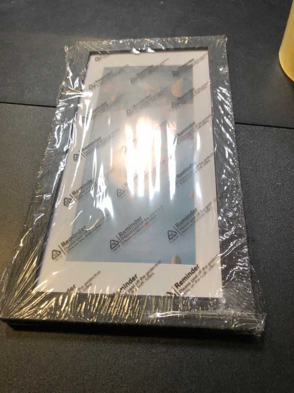 Photo 1 of JCJMY 5x10 Business License Frame Black for 3.5x8 Standard Business License with Mat or 5 x 10 Picture without Mat, 5x10 Frame with Shatter Resistant Plexiglass for Wall Hanging or Tabletop, Black