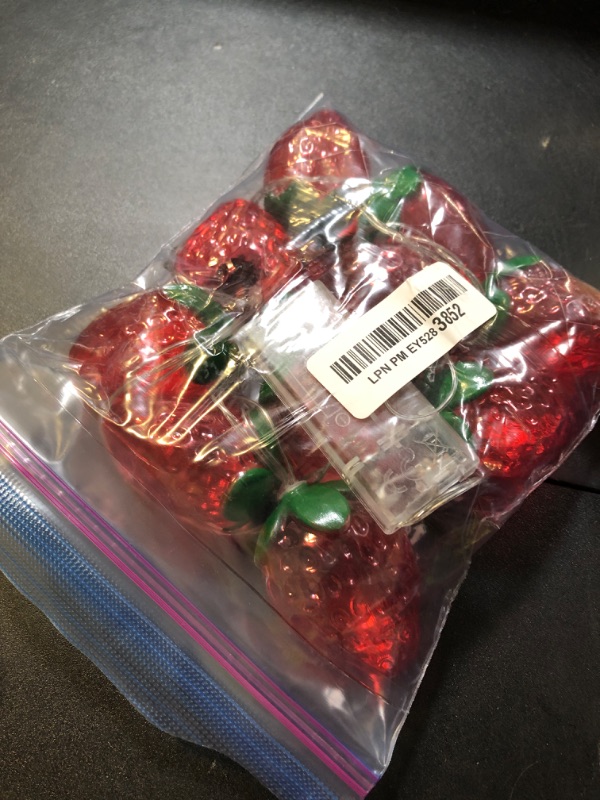 Photo 1 of NINEFOX 1.5 M/59 Inch Strawberry String Lights, 10 LEDs Strawberry Lights, LED Fairy Lights Fruit Strawberry String Lights for Wedding Home Birthday Garden Yard Patio