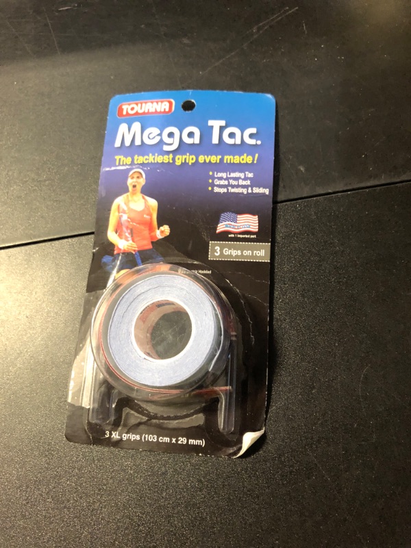 Photo 1 of Tourna Mega Tac Extra Tacky Overgrip, 3 Grips per Pack, Blue1051710646
LPNPMEJ4270235
