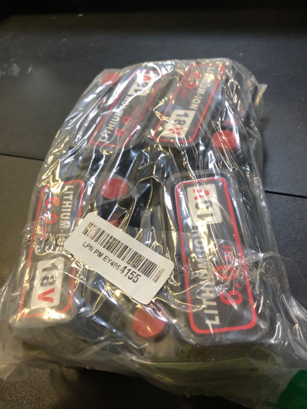 Photo 1 of 4Pack 18V Battery Replacement for M18 Battery 6.0Ah, Baterias Compatible with Tools and Charger