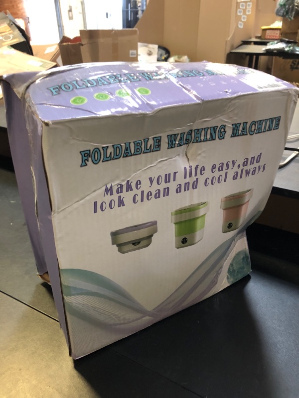Photo 1 of Portable Washing Machine, Mini 16L Foldable Washer and Dryer with 3 Modes Deep Cleaning, Upgraded Small Collapsible Laundry for Travel, Apartment, Home, Hotel and camping