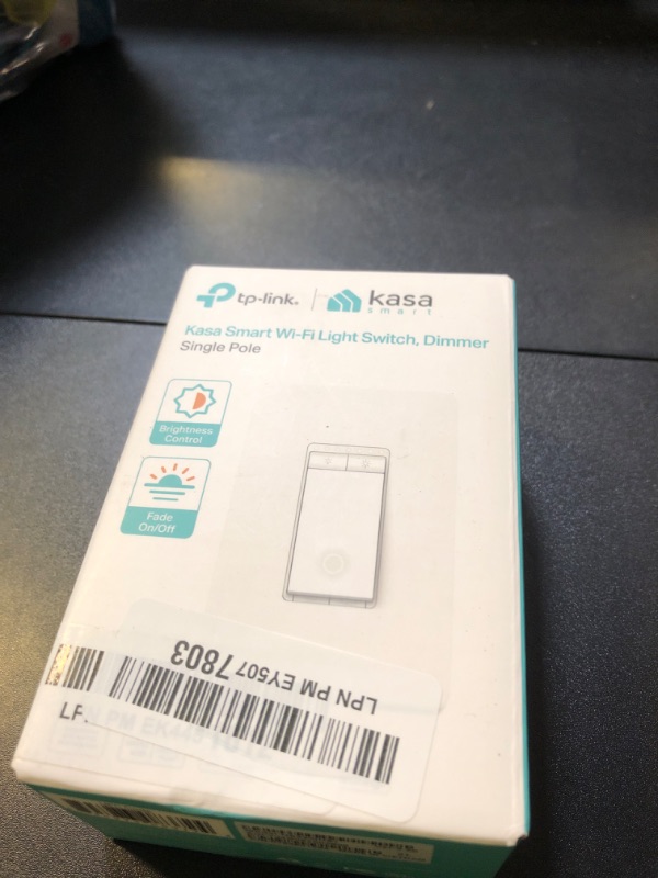 Photo 1 of Kasa Smart Dimmer Switch HS220, Single Pole, Needs Neutral Wire, 2.4GHz Wi-Fi Light Switch Works with Alexa and Google Home, UL Certified, No Hub Required, 1 Pack