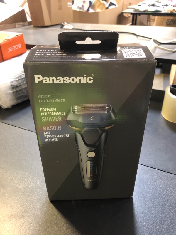 Photo 1 of Panasonic ARC5 Electric Razor for Men with Pop-up Trimmer, Wet Dry 5-Blade Electric Shaver with Intelligent Shave Sensor and 16D Flexible Pivoting Head - ES-LV67-K (Black)