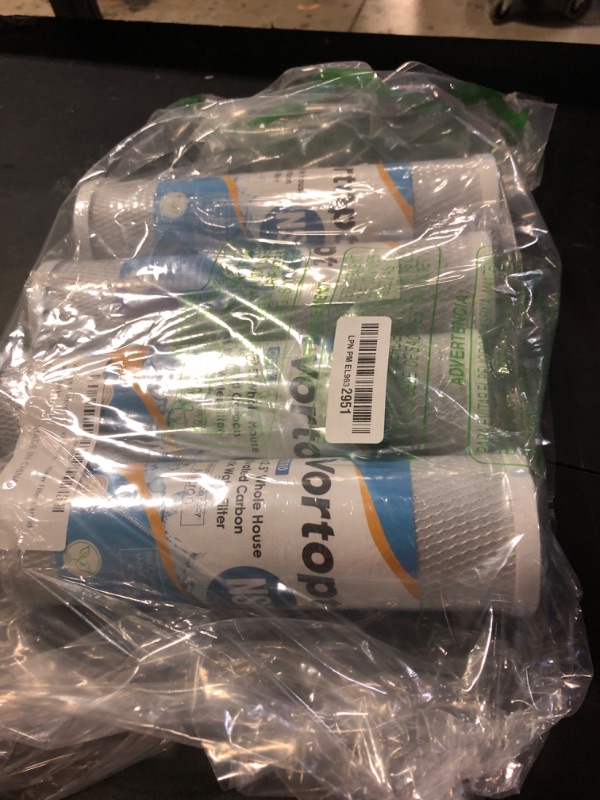 Photo 1 of Vortopt 1 Micron 2.5" x 10" Whole House CTO Carbon Sediment Water Filter System-Replacement Cartridge for Any Standard RO Unit-Compatible with Dupont WFPFC8002, WFPFC9001,FXWTC,SCWH-5,4 Pack