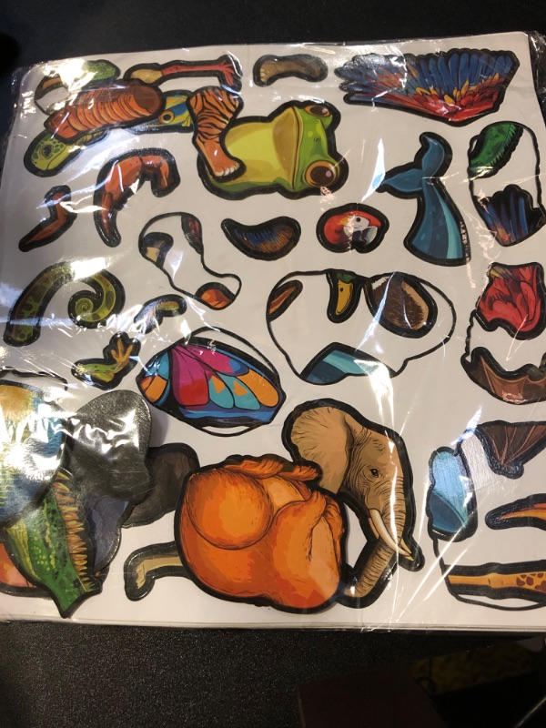 Photo 1 of 134Pcs Cryptid Construction Kit Funny Animals Fridge Magnets for Kid Creature Creation Magnetic Toys for Toddlers Educational Monster Refrigerator Magnets for Whiteboard Baby Children Gift Learning