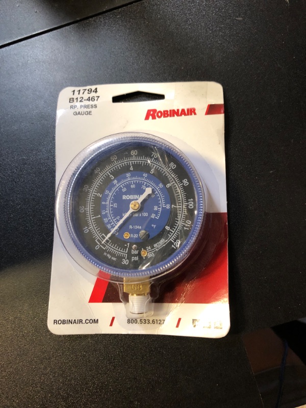 Photo 1 of Robinair (11794) Universal Compound Replacement Gauge 4.1 x 3.4 x 1.2 inches