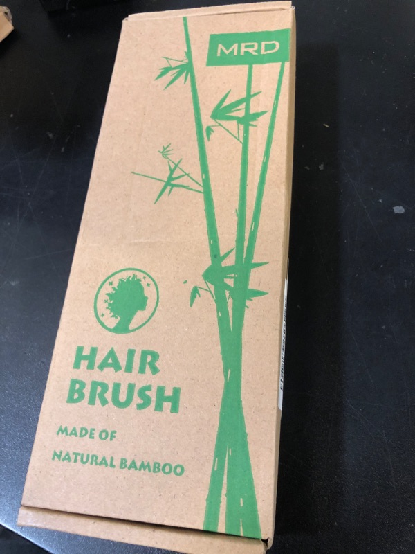 Photo 1 of MRD Hair brush, Natural Bamboo Paddle Detangling Hairbrush, Massage Scalp Thick/Thin/Curly/Dry Hair For Women & Men