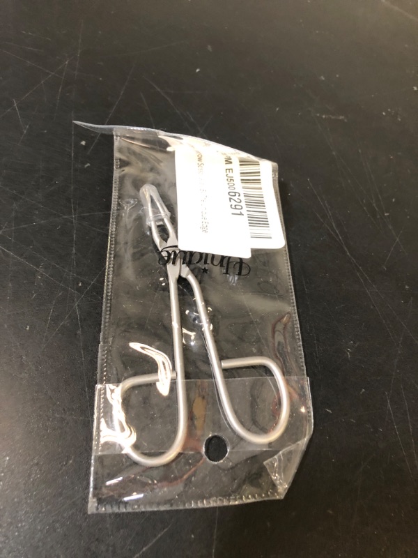 Photo 1 of Tweezers - Eyebrow Scissor Handle Tweezer - Straight Tip, German Stainless Steel, Hair Removal, Facial - By The Unique Edge