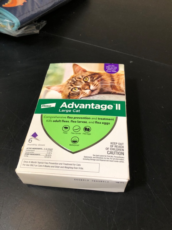 Photo 1 of Advantage II Large Cat Vet-Recommended Flea Treatment & Prevention | Cats Over 9 lbs. | 6-Month Supply