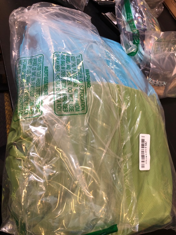 Photo 1 of Nevlers Blue & Green Inflatable Couch 2 Pack | 210T Polyester Blow Up Couch | No-Pump Inflatable Chair Set | Sofa Bed Chair w/ 450 lbs. Capacity, Pockets & Carry Bags for Use as Portable Hammock