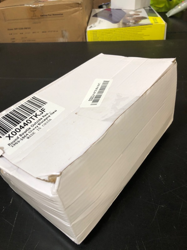 Photo 1 of Round Bowtie Outside Rearview Mirrors Ribbed Base Compatible With 1963 1964 1965 Bel Air Biscayne Impala Corvair Chevelle El Camino Nova