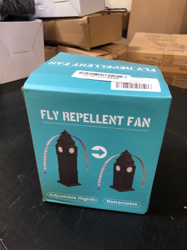 Photo 1 of EverField Fly Fans for Tables, 4 Pack Fly Repellent Outdoor with Holographic Blades, Portable Fan Battery Powered for Picnic, Outdoor Vendor, Restaurant, Patio, BBQ (4)