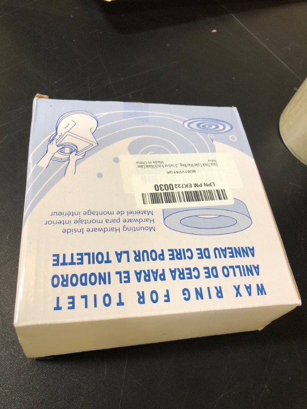 Photo 1 of Extra Thick Toilet Wax Ring Kit with Flange and Bolts for Floor Outlet Toilets New Install or Re-seat, Fits 3-inch or 4-inch Waste Lines