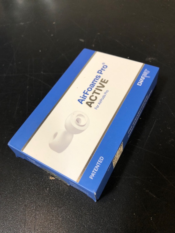 Photo 1 of CharJenPro Patented Design Memory Foam Ear Tips for AirPods Pro and AirPods Pro 2 w/Silicone Shield. AirFoams Pro Active 2.0 Lasts 5X Longer. Replacement Tip. As seen on Kickstarter. (S/M/L, White)