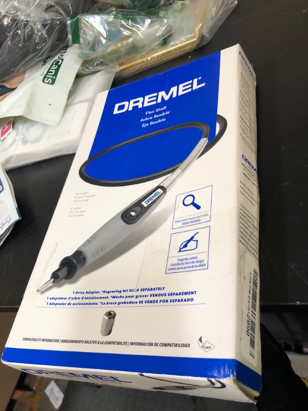 Photo 1 of Dremel Flex Shaft Rotary Tool Attachment with Comfort Grip and 36” Long Cable - Engraver, Polisher, and Mini Sander- Ideal for Detail Metal Engraving, Wood Carving, and Jewelry Polishing, 225-02