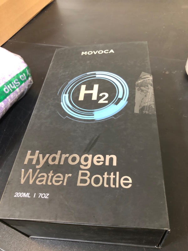 Photo 1 of MOVOCA Upgrade Hydrogen Water Bottle, Up to 6400PPB Hydrogen Water Generator -SPE PEM Tech, 7 OZ Food-Grade PC Hydro Water Machine, Health Care Gifts for Husband, Wife, Family, Friends, Travel