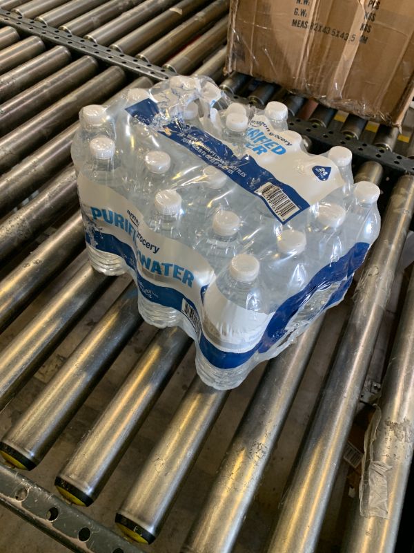 Photo 1 of Amazon Grocery, Purified Water, 16.9 Fl Oz, 24 Ct (Previously Happy Belly, Packaging May Vary)