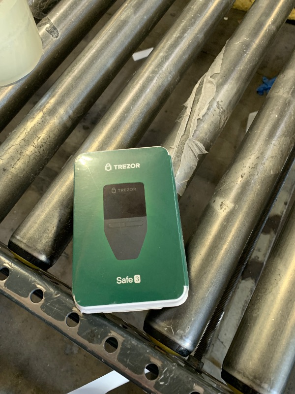 Photo 1 of Trezor Safe 3 - Passphrase & Secure Element Protected Crypto Hardware Wallet - Buy, Store, Manage Digital Assets Simply and Safely (Solar Gold)