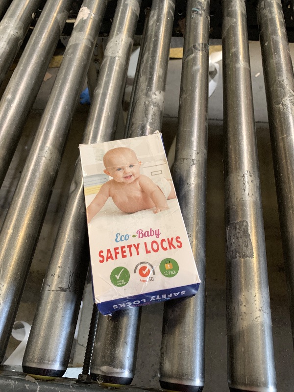 Photo 1 of Eco-Baby Safety Cabinet Proofing for Babies - 3M Adhesive Baby Proofing Straps, Refrigerator Lock Straps, Child Proof Locks for Cabinet, Toilet Seat, Cupboard,Door with Easy Installation (12 Pack)