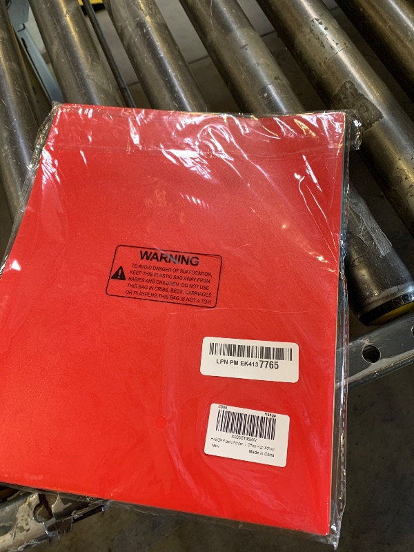 Photo 1 of HABGP Plastic Folders with Pockets, 6 Color Heavy Duty Two Pocket Folder Business Card Holder for Office High School