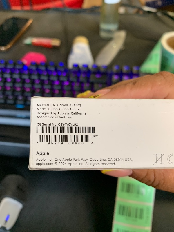 Photo 1 of Apple AirPods 4 Wireless Earbuds, Bluetooth Headphones, with Active Noise Cancellation, Adaptive Audio, Transparency Mode, Personalized Spatial Audio, USB-C Charging Case, Wireless Charging, H2 Chip