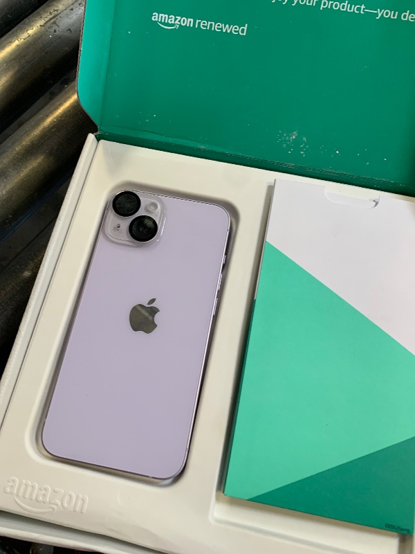 Photo 1 of Apple iPhone 14, 128GB, Purple - Unlocked (Renewed Premium)
