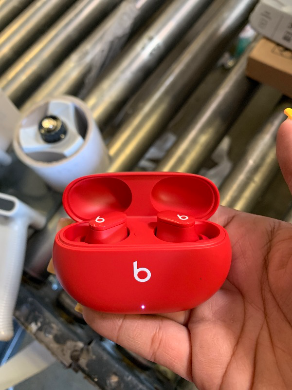 Photo 1 of Beats Studio Buds - True Wireless Noise Cancelling Earbuds - Compatible with Apple & Android, Built-in Microphone, IPX4 Rating, Sweat Resistant Earphones, Class 1 Bluetooth Headphones - Red