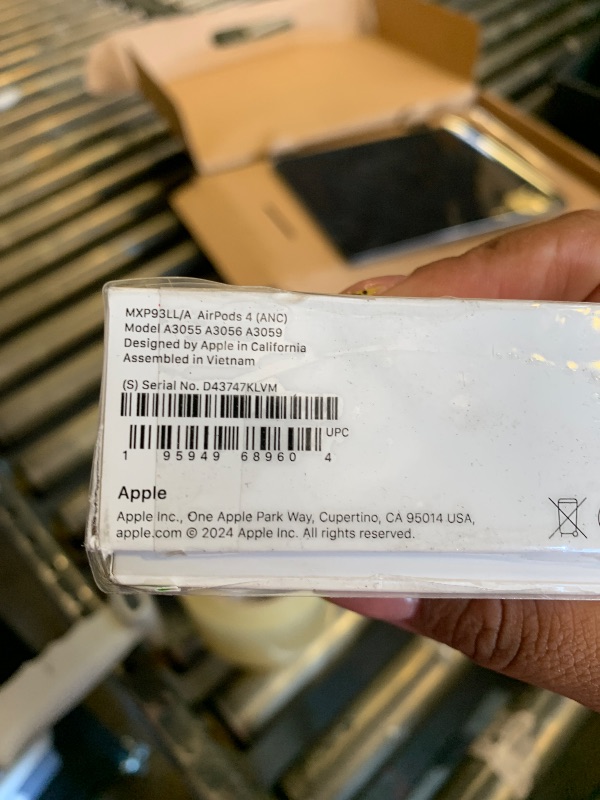 Photo 1 of Apple AirPods 4 Wireless Earbuds, Bluetooth Headphones, with Active Noise Cancellation, Adaptive Audio, Transparency Mode, Personalized Spatial Audio, USB-C Charging Case, Wireless Charging, H2 Chip