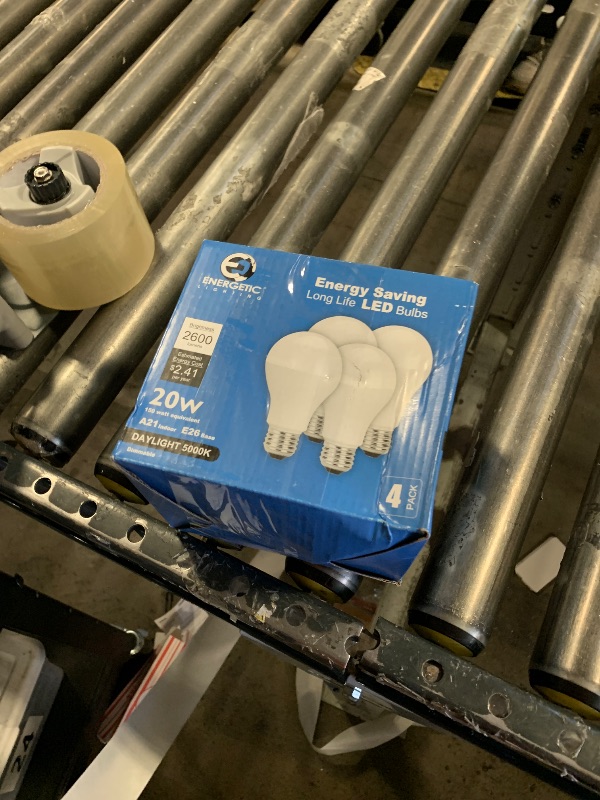 Photo 1 of 4 Pack Dimmable A21 LED Bulb, 150 Watt Equivalent, Daylight 5000K, 2600LM Super Bright Light Bulbs, E26 Standard Base, Damp Rated, UL Listed