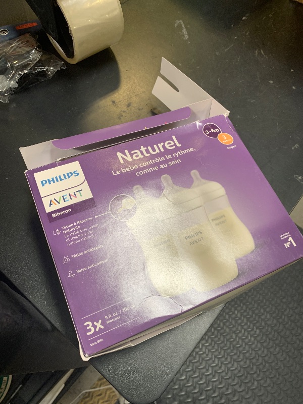 Photo 1 of Philips Avent Natural Baby Bottle (Pack of 3)