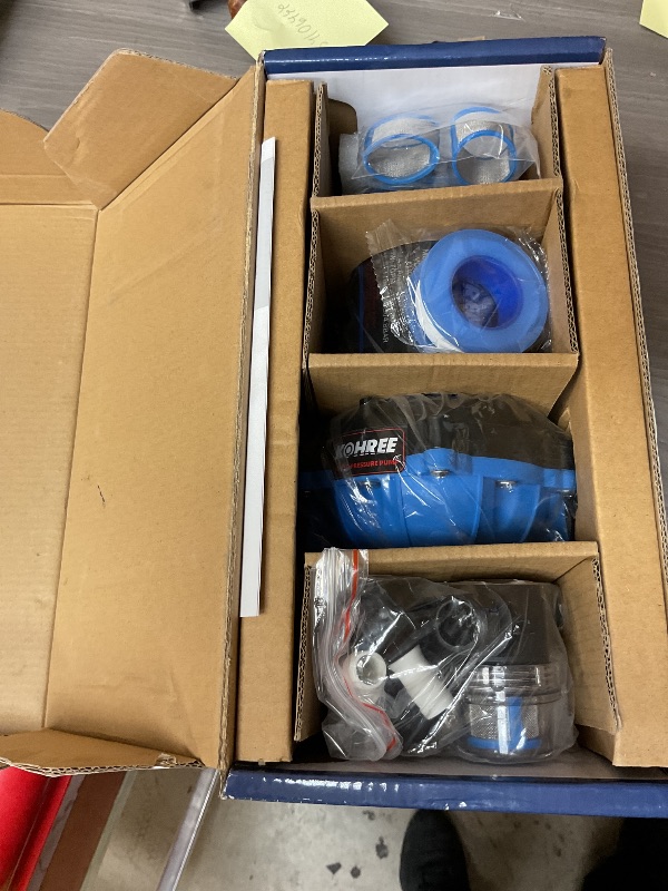 Photo 1 of Kohree RV Fresh Water Pump 7GPM 70PSI, 12V DC Water Pump, Self-Priming, Upgraded Five Chamber Diaphragm Pump with Heavy Duty Pressure Switch and Strainer for RV, Marine, Yacht, Caravan