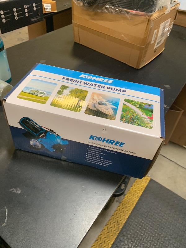 Photo 1 of Kohree RV Fresh Water Pump 7GPM 70PSI, 12V DC Water Pump, Self-Priming, Upgraded Five Chamber Diaphragm Pump with Heavy Duty Pressure Switch and Strainer for RV, Marine, Yacht, Caravan