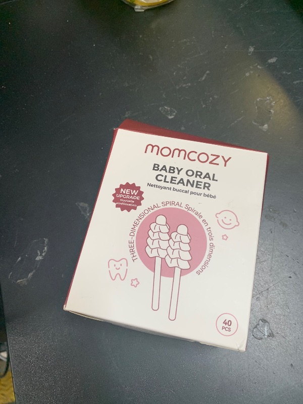 Photo 1 of Momcozy Baby Tongue Cleaner Gauze, Baby Toothbrush Disposable Oral Cleaner, Toddler Tooth Brush for Tooth Mouth Gum Clean, Infant Toothbrush Oral Cleaning Stick, Baby Oral Cleaner Newborn, 40 Count