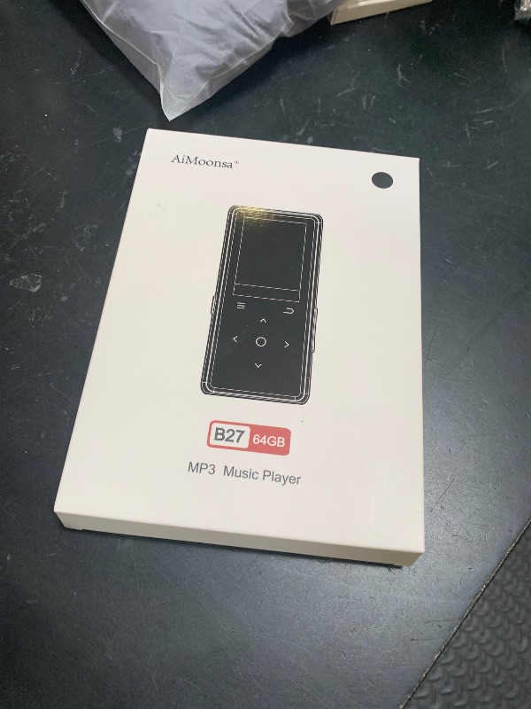 Photo 1 of 64GB MP3 Player with Bluetooth 5.2, AiMoonsa Music Player with Built-in HD Speaker, FM Radio, Voice Recorder, HiFi Sound, E-Book, Earphones Included
