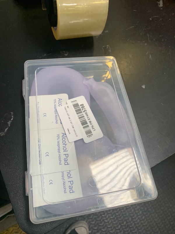Photo 1 of Foweroty Silicone Case for AirPod Max (2024/2020),Ear Pad Case Cover/Ear Cups Cover/Headband Cover,Skin Anti-Scratch, Accessories Ultra Protective Cover for Apple AirPods Max (USB(Transparent Purple)