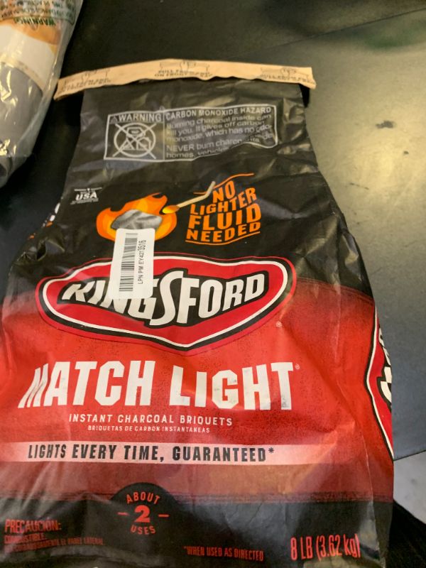 Photo 1 of Kingsford Match Light Instant Charcoal Briquettes, BBQ Charcoal for Grilling, 8 Pounds, Packaging May Vary
