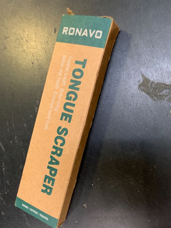 Photo 1 of RONAVO Copper Tongue Scraper for Adults, Oral Care & Hygiene Tongue Cleaner for Fresher Breath with Travel Case