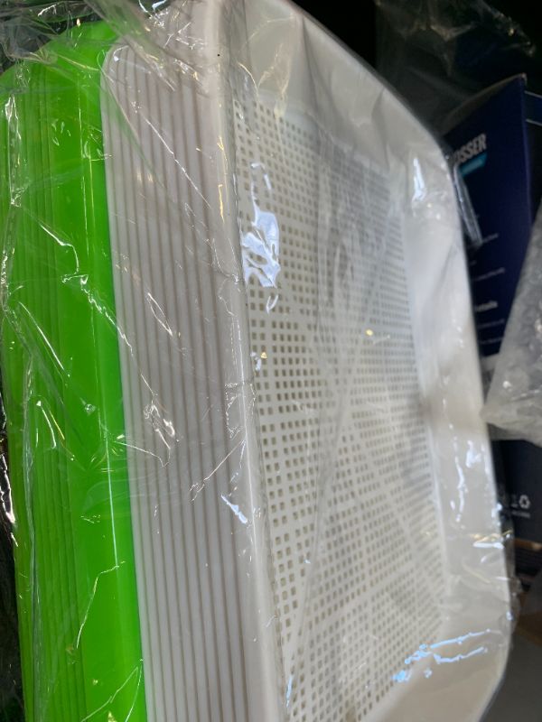 Photo 1 of Legigo 10 Pack Green Seed Sprouter Trays- Soil-Free Cultivation Germination Tray, BPA Free Nursery Tray with Planting Paper for Indoors or Outdoors Sprouting Seeds, Grow Grass, Beans (Without Lids)